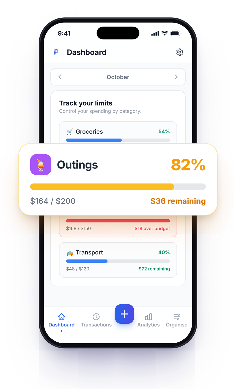 Set your limits, stay in control — Plio