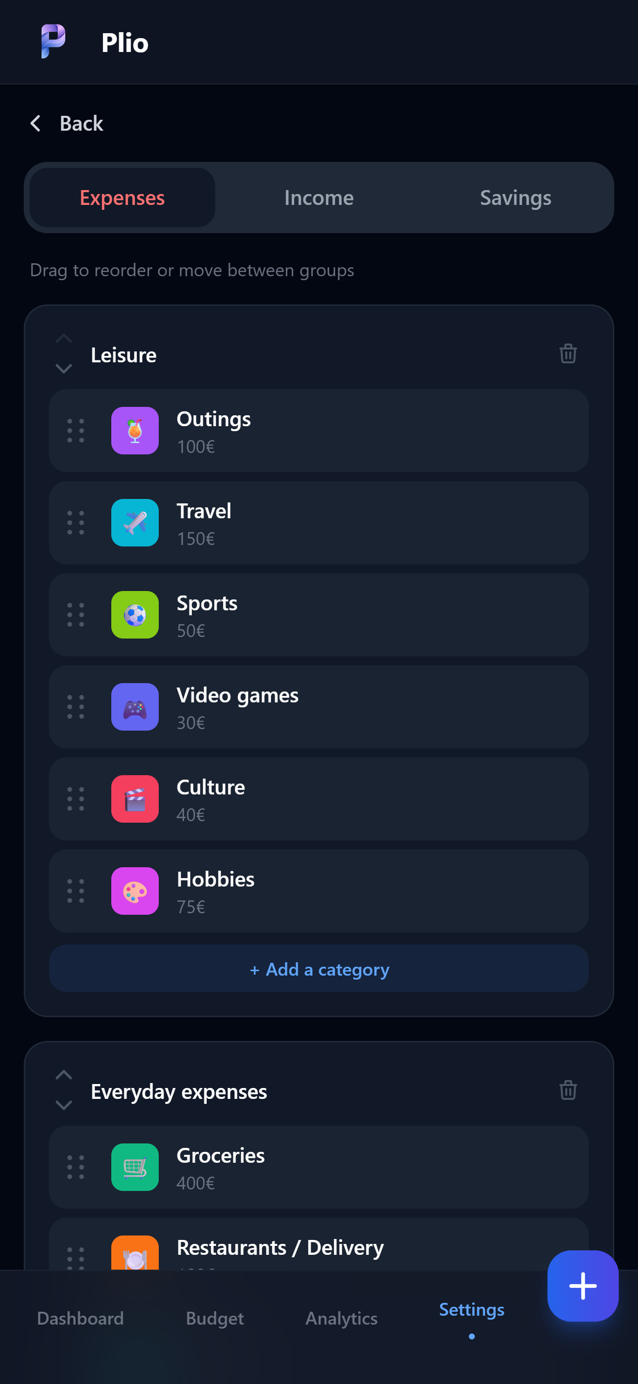 Categories — Plio