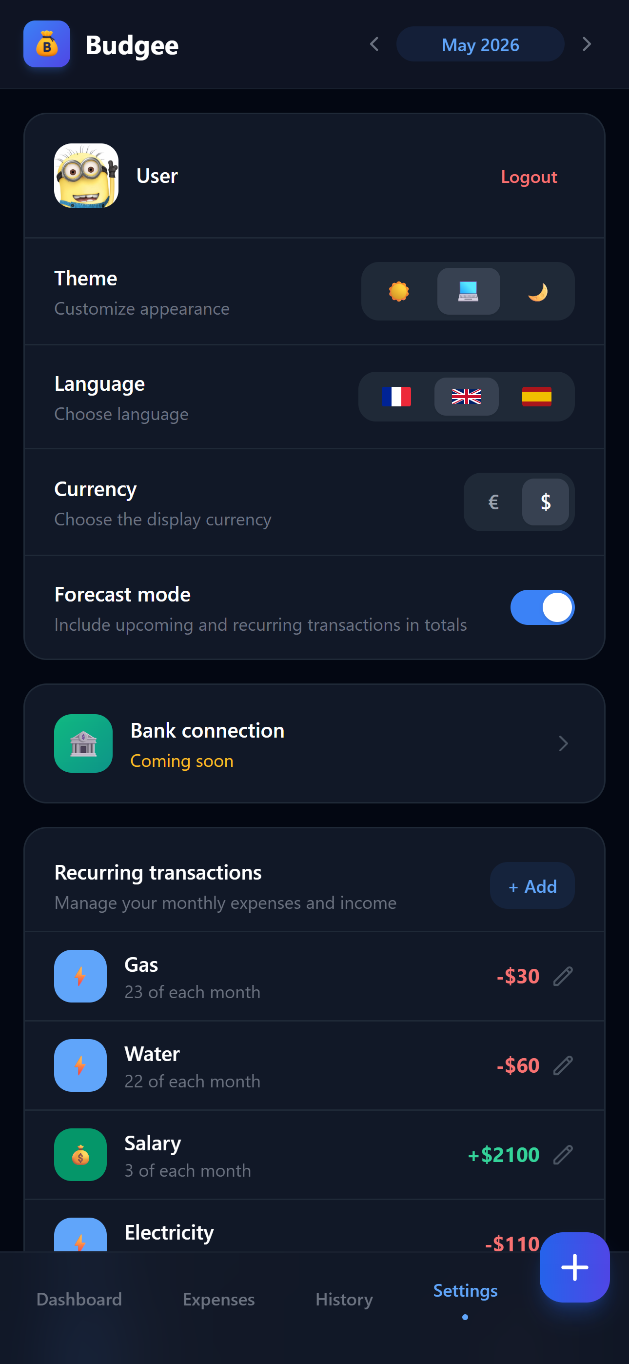 Settings — Plio