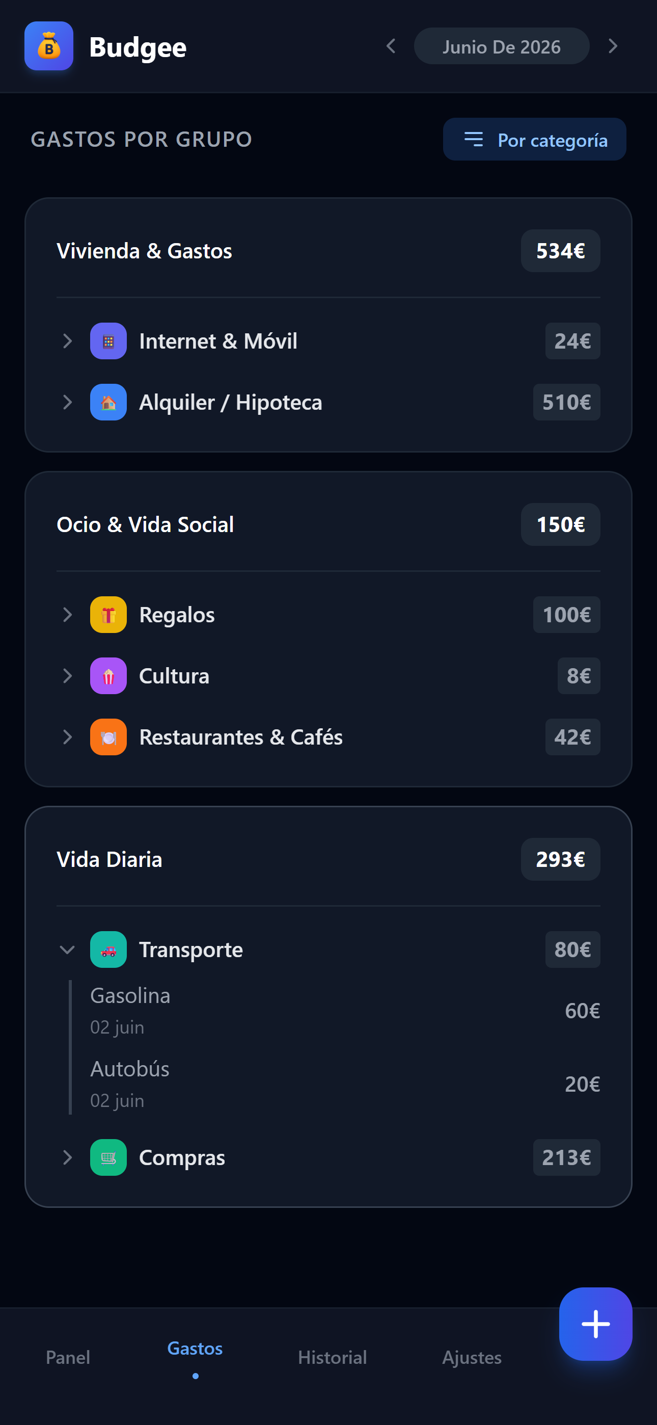 Gastos — Plio