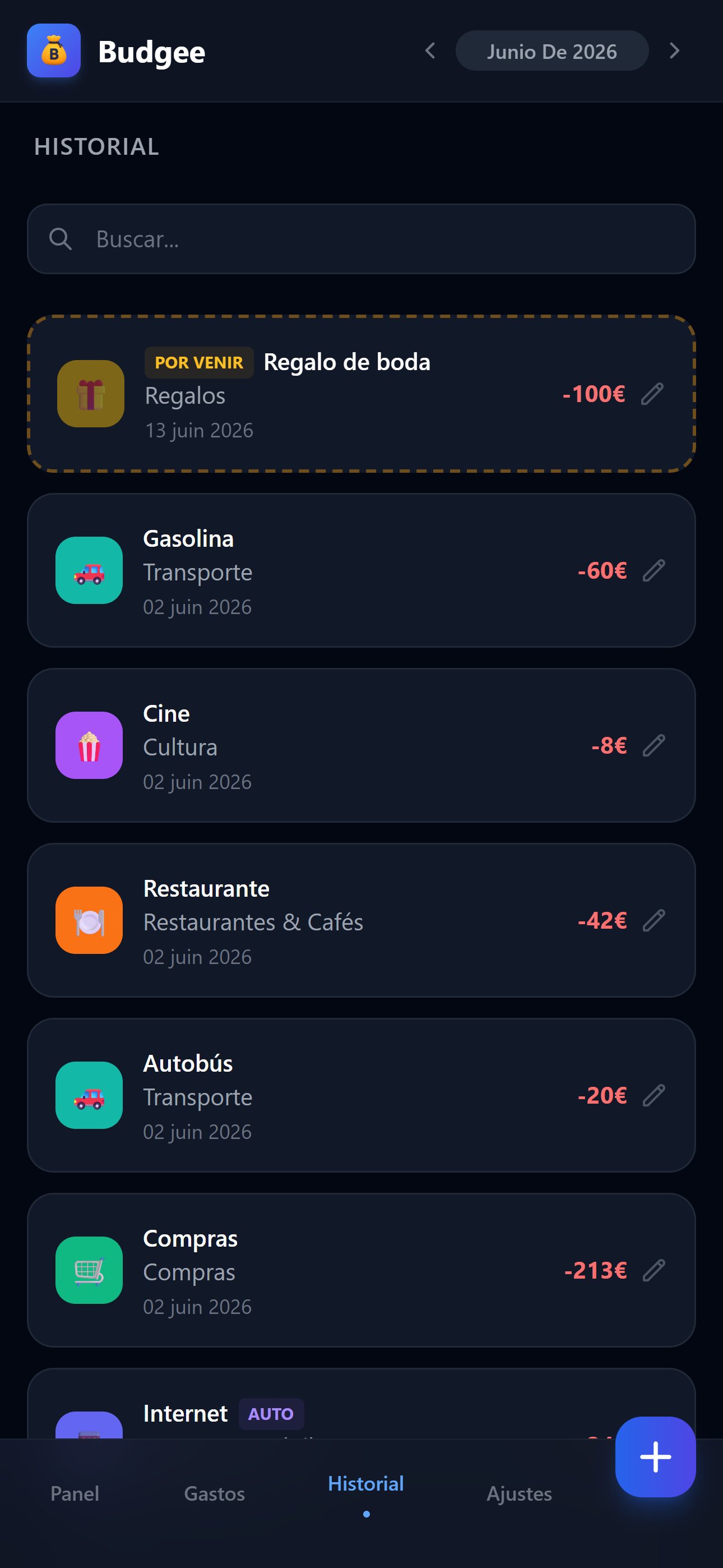 Historial — Plio