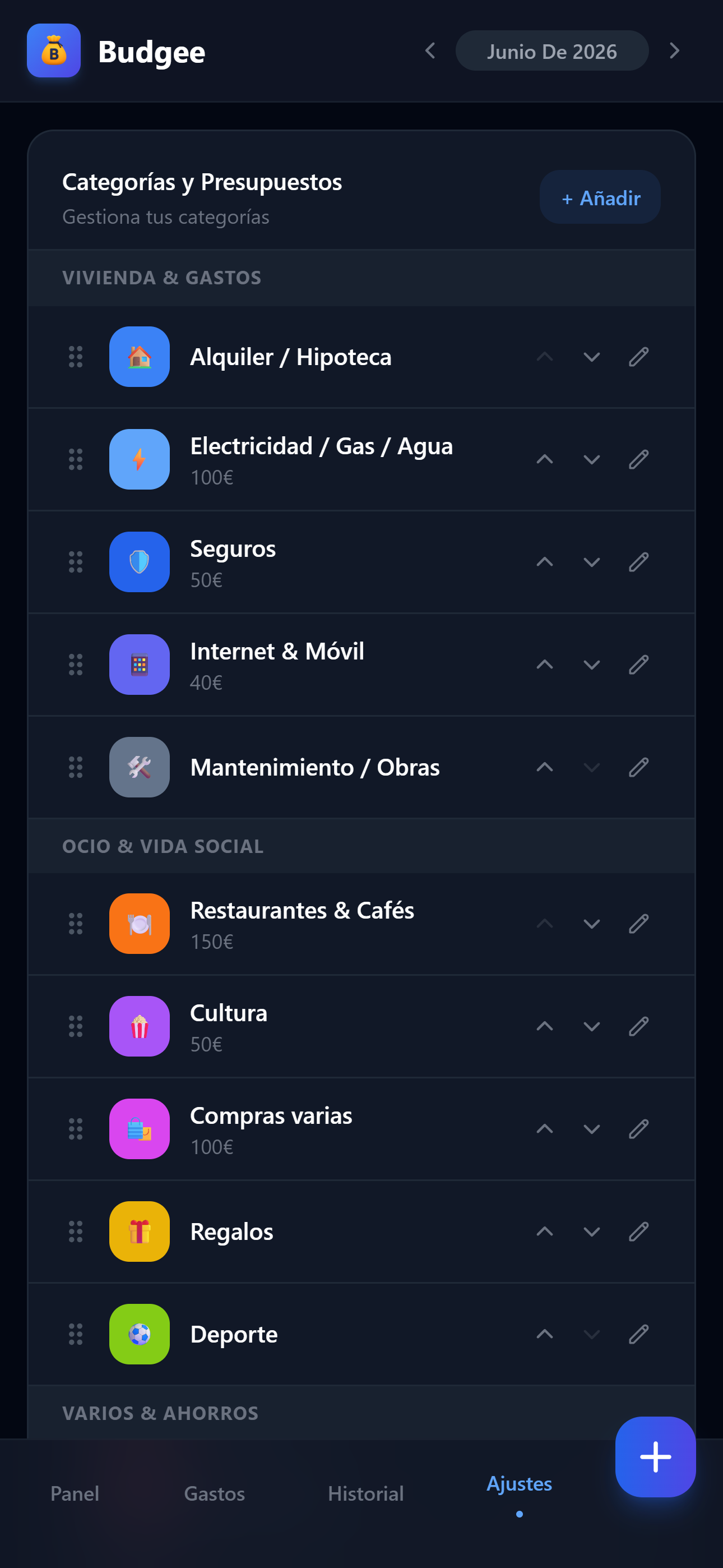 Categorías — Plio